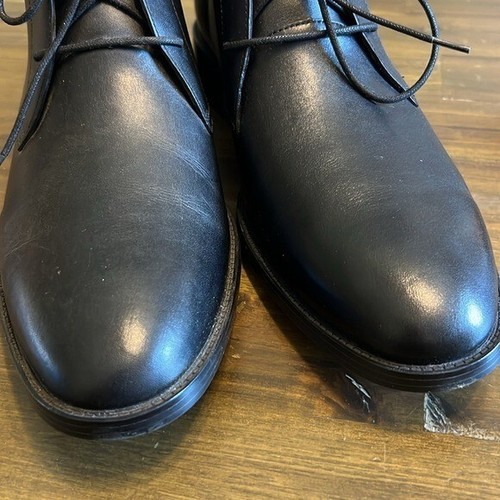 Cole Haan Men's Hawthorne Chukka Boot Black Black WR Leather C38729 10 1/2 - Picture 2 of 8