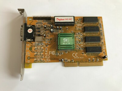Daytona 64S AGP6326 SiS 6326 GPU Chip 8MB EDO-DRAM Video Vintage VGA Grafikkarte