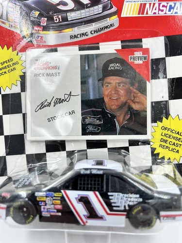 1995 Edition Racing Champions 1:43 Die cast Stock Car Nascar Rick Mast #1 - Picture 4 of 7