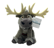 DISNEY Frozen Sven 8" Plush with Tag Just Play Gray Reindeer Small Hands 2019