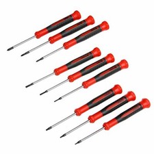9-Pcs Precision Screwdriver Set, Phillips 0,00,000,Flat 1.5mm,2mm,2.5mm,T5,T6,T7