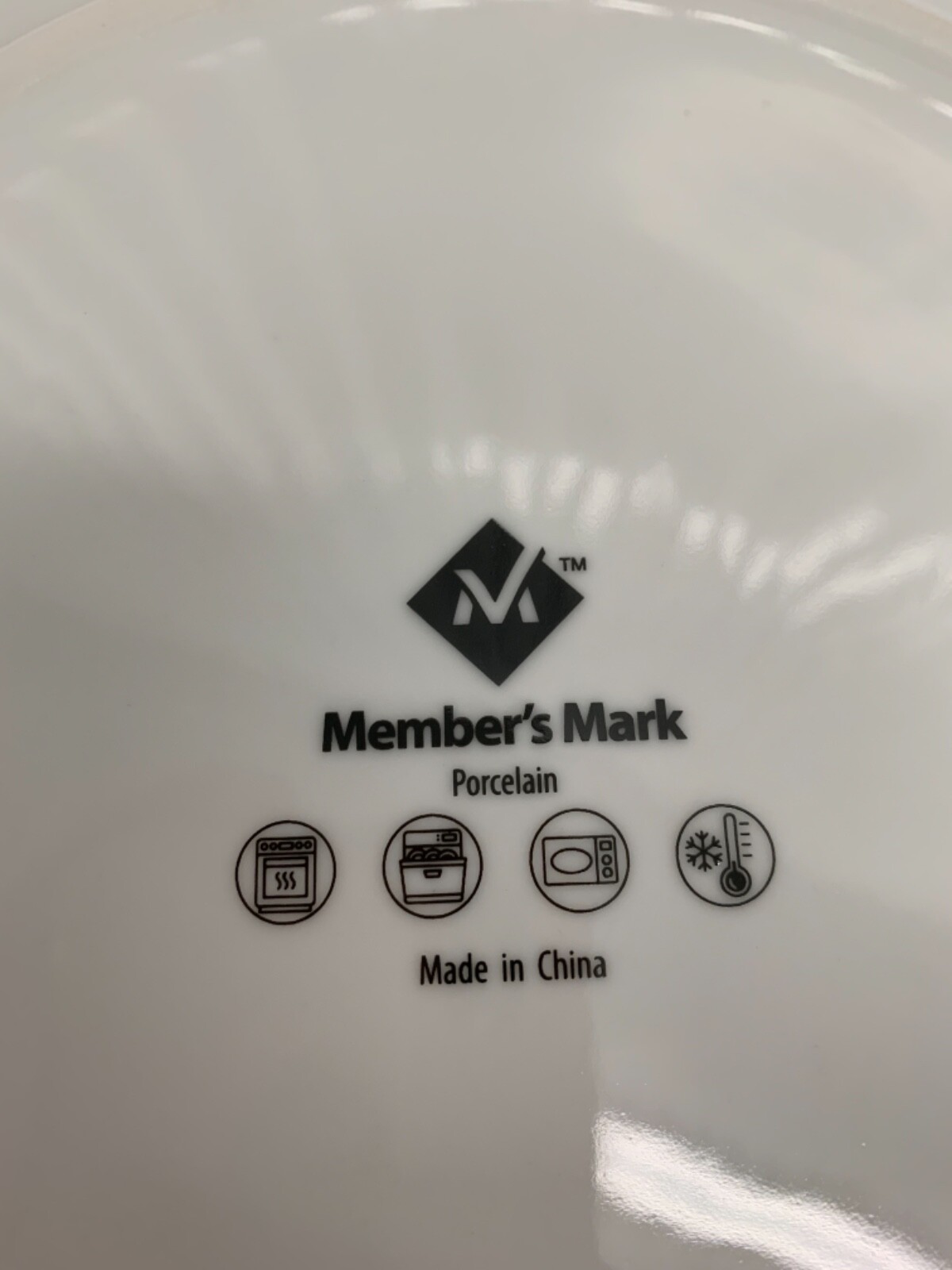 NEW! Member’s Mark Porcelain Dishes Set of 4 Choose Bowls or Plates White Solid 