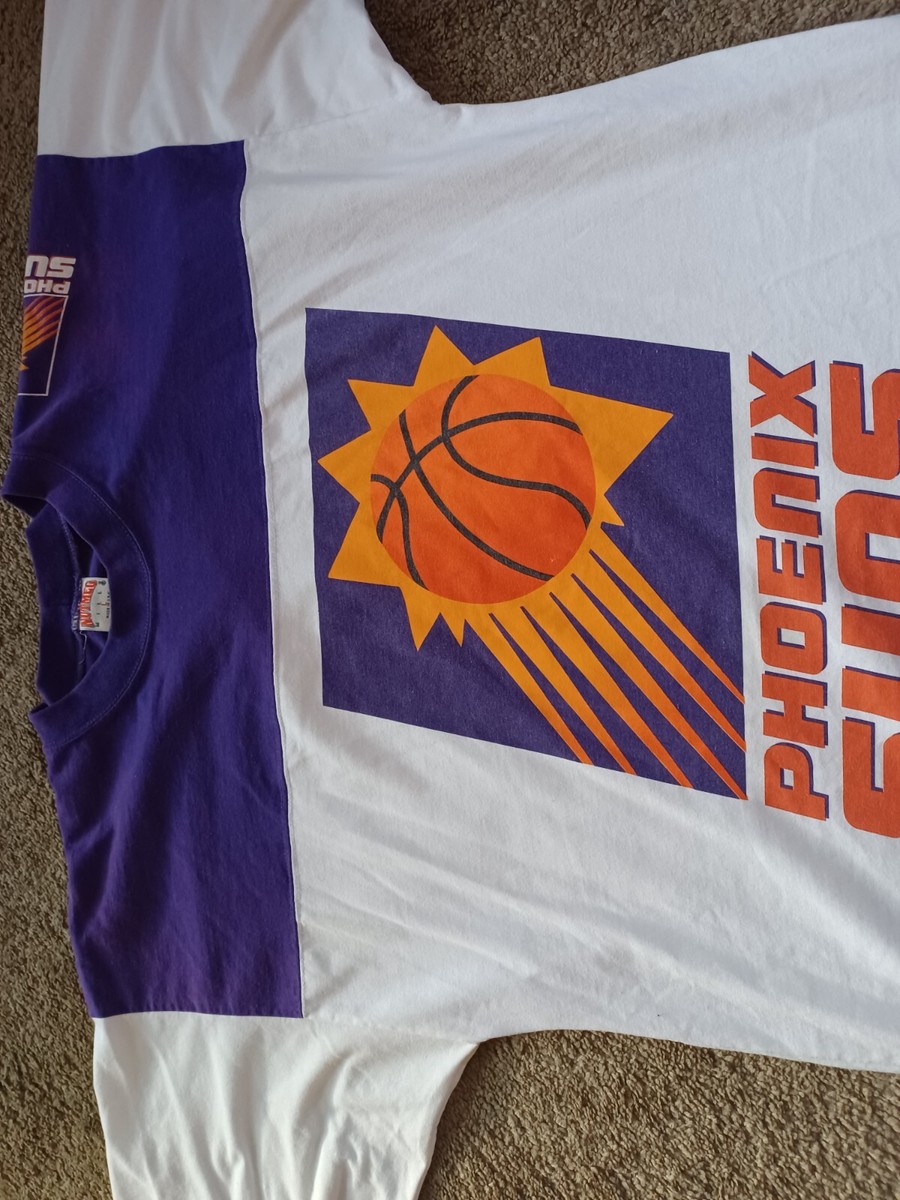 Vintage 90s Phoenix Suns Nutmeg Shirt NBA Basketball Size L Made