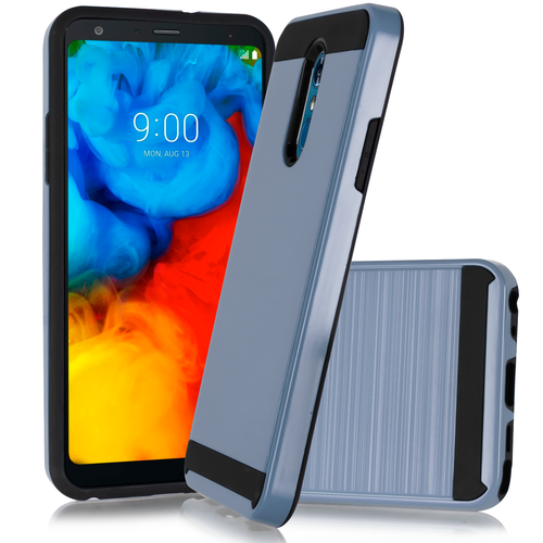 for 6.2" LG Stylo 5 Brushed Metal Slip Hybrid Slim Shockproof Bumper Phone Case - Picture 25 of 52