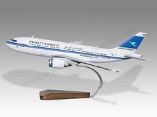Airbus A310-300 Kuwait Airways Version 2 Desk Wood Airplane Model Large 1/100