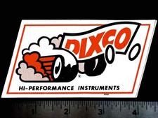 Dixco Hi-performance Instruments - Orig Vintage 1960s 70s Racing Decalsticker Dixco Hi-performance Instruments - Orig Vintage 1960s 70s Racing Decalsticker