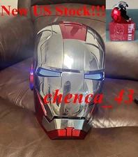 New in US!! Autoking Silver MK5 Iron Man Helmet 1/1 Voice-controll Wearable Mask