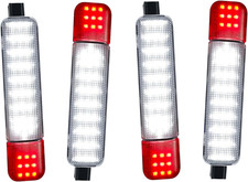 4PCS Led Doors Panel Light Interior Courtesy Lights Compatible with Chevy Silver