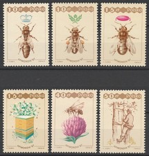 Poland 1987 Honey Bee 6 MNH stamps