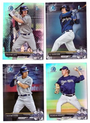 2017 Bowman Chrome Draft - MILWAUKEE BREWERS Team Set