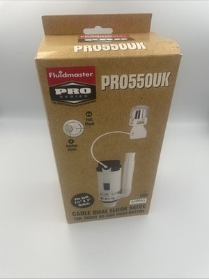 Fluidmaster PRO550UK Pro Druckknopf unten Kabel DUAL Spülventil