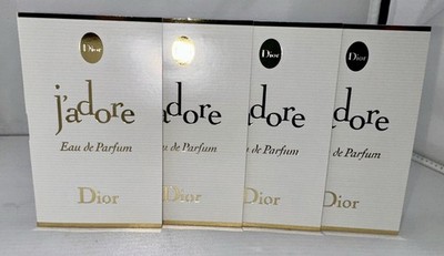 4 x Dior J'Adore Eau De Parfum EDP Spray Sample 1ml / 0.03 fl oz each