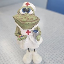 Vintage Clara Barton Florence Nightingale Red Cross Nurse Collectible Frog ❤️#3