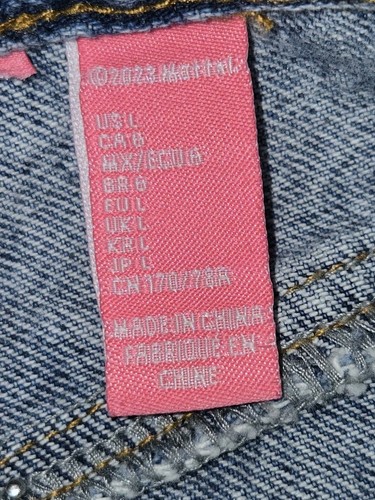 Barbie High Waisted Distressed Denim Shorts Size Large - Picture 3 of 6