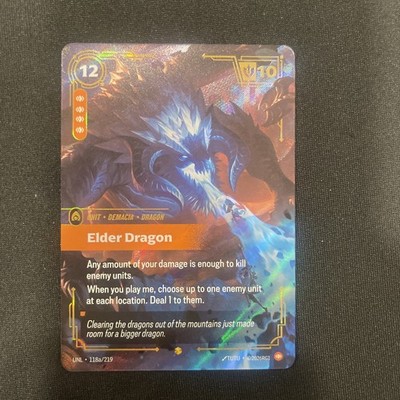 Elder Dragon Alternate Art #118a/219 Riftbound League Of Legends Unleashed NM En