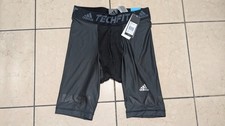 NWT Adidas Techfit Climachill Shorts in black, available in men's large size.