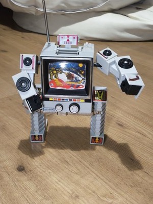 Chen Bang Vintage 1985 Rare Toy bootleg Walking Robot TV RADIO 