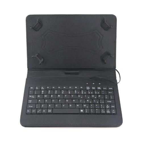 Funda de cuero con soporte para Samsung Galaxy Tab A7 Lite con teclado tipo C con cable EE. UU. - Imagen 16 de 19