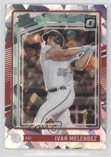 2024 Donruss Optic Rated Prospects Cracked Ice Prizm 12/25 Ivan Melendez 5q7