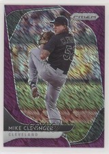 2020 Panini Prizm Tier II FOTL Purple Shimmer 4/7 Mike Clevinger #129 fm0