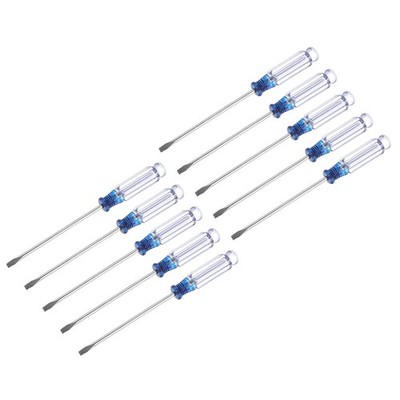 uxcell Mini Slotted Screwdriver, 3.0mm Flat Head 127mm Length for Small Blue
