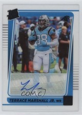 2021 Panini Clearly Donruss Rated Rookie Auto Terrace Marshall Jr #67 Auto 1p1r