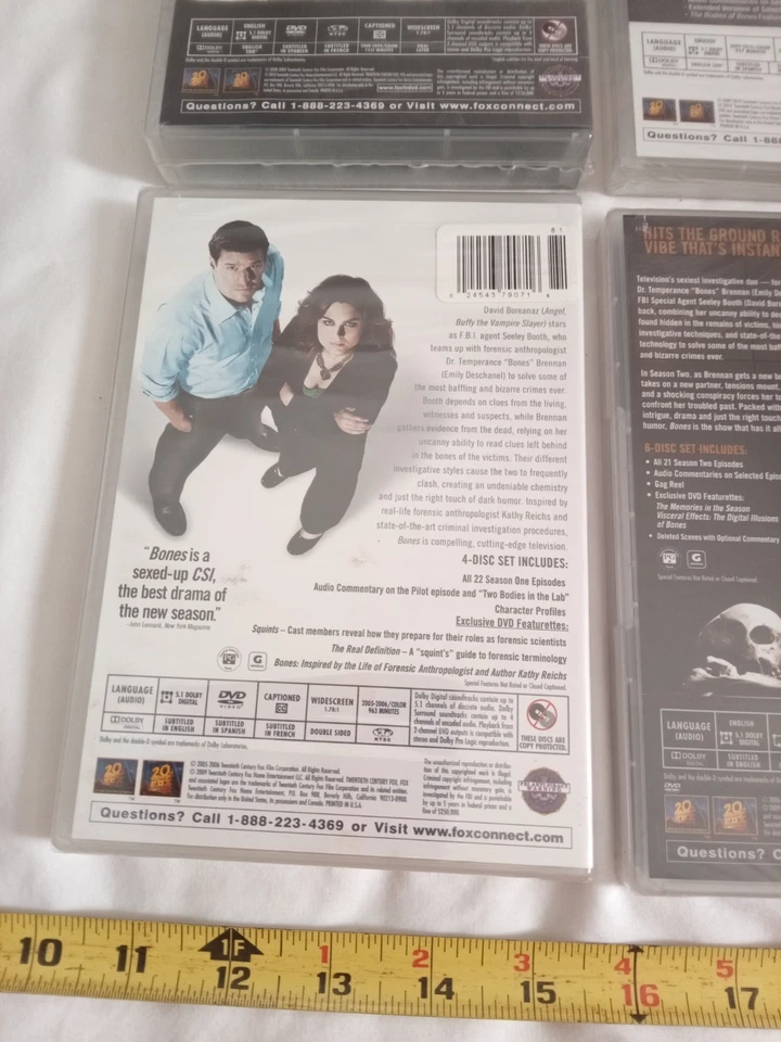 Bones: The Complete Seasons 1-6 DVD Set - New Sealed. Foto 3 de 4