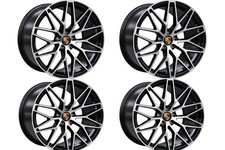 21 5x130 Black Rims 21x9.5 21x9.5 Set 4 Fit Porsche Cayenne Panamera 21 5x130 Black Rims 21x9.5 21x9.5 Set 4 Fit Porsche Cayenne Panamera
