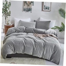 Grey Fluffy Size Comforter Set Velvet Bedding Comforter Sets King Grey Velvet