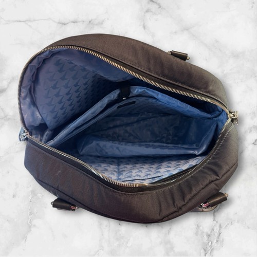 L&S LO & SONS O.G. Große grau anthrazit silber Reise Weekender Laptoptasche mit Riemen - Bild 9 von 13