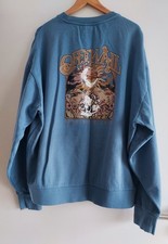 VANS Oversize Pullover Sweater XL L Skull Vintage Skater Pulli 42 Hoodie Vintage