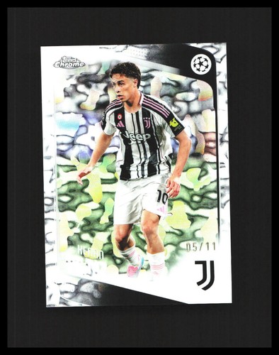 2025-26 Kenan Yildiz Topps Chrome UEFA Club Competitions FDI /11 #147 Juventus