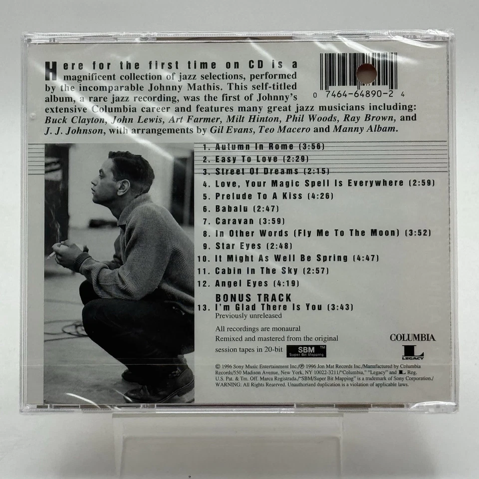Johnny Mathis - Johnny Mathis (CD, 1996) BRAND NEW/SEALED/UPC PUNCH OUT Remaster - Image 2 of 2