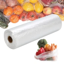 12” x 20” Plastic Produce Bags, Food Storage Bags 350pcs on a Roll,