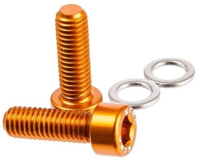 2 Flaschenhalterschrauben KCNC Bottle Cage Bolts Alu Gold