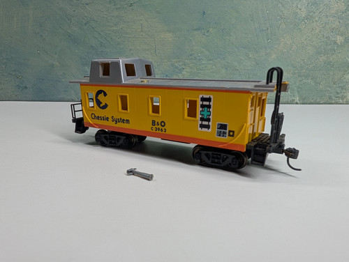 Sistema de ajedrez Caboose escala HO Bachmann B&O #C-3963 ruedas de metal LEER | Zustand: Used