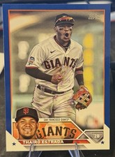 2023 Topps #560 Thairo Estrada Royal Blue San Francisco Giants