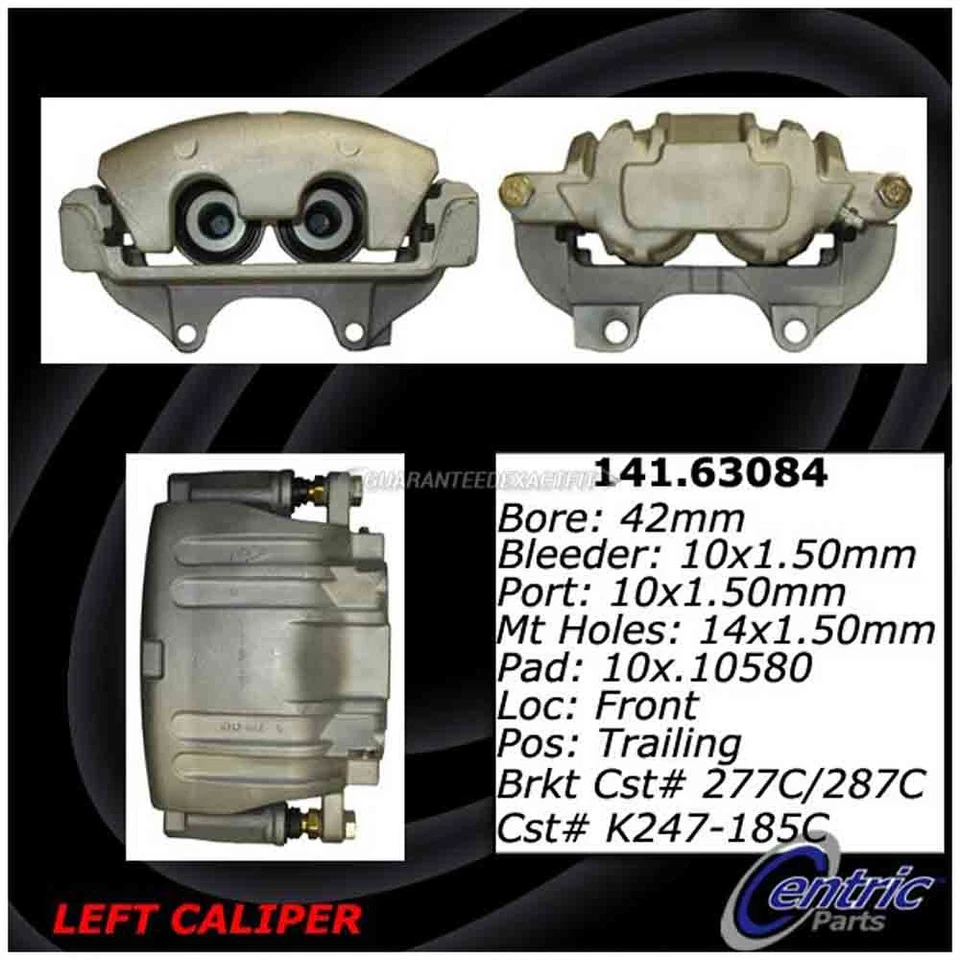 Pinza de freno delantera izquierda centrada para Chrysler 300 y Dodge Challenger Charger GAP Foto 3 de 4