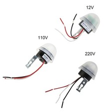 Rainproof Light Control Switch 12V/110V/220V Auto Day Night Mode Energy Saving
