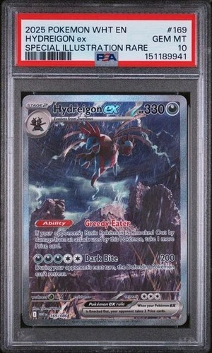 PSA 10 Hydreigon EX 169/086 Pokemon White Flare Special Illustration Rare SIR