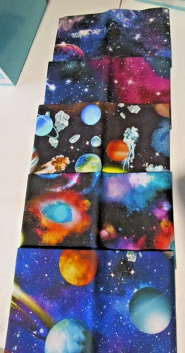 GALAXY COLLECTION  - FAT QUARTER BUNDLE - 5 PIECES/18"X 21" - product listing photo