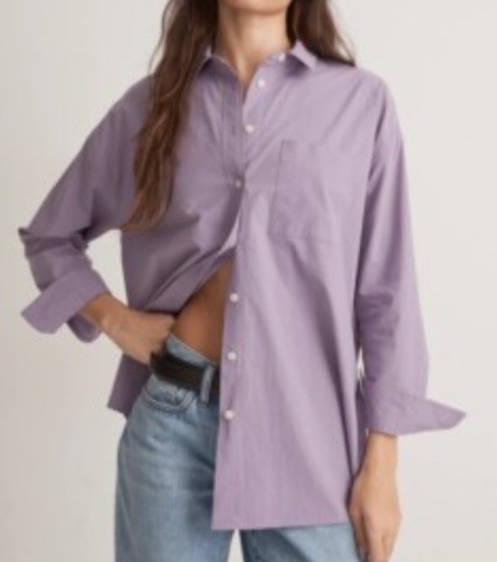 Madewell Button Down Oversized Small Top. Lavende… - image 11