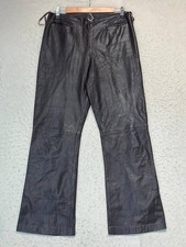 Vintage VS2 by Vakko Genuine Lamb Leather Boot Cut Pants Jeans Sz 8 Brown