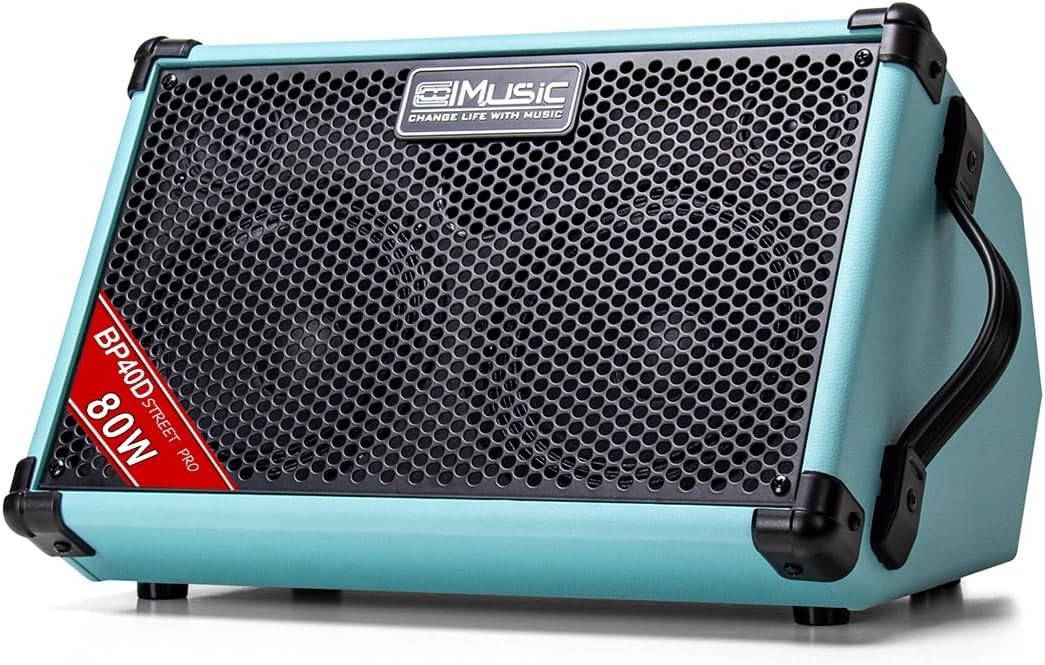Coolmusic BP40D Multifunction Active  Amplifier 80W, Bluetooth, Reverb, EQ, Blue