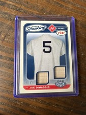 2025 Leaf Lumber Joe DiMaggio Going Streaking Dual Bat GU Relic /8 Yankees