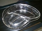 FOSTORIA CRYSTAL CAROUSEL ETCHED 3 PART RELISH #6080 — photo 1