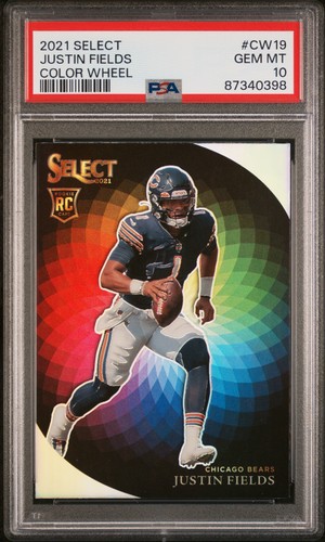 Justin Fields #CW-19 2021 Panini Select Color Wheel card
