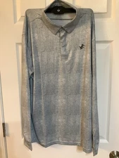Jolt Gear JG Performance Stretch Mens XL Golf Polo S/S Heathered Gray Black
