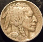 1915-P Buffalo Nickel Choice Original VF/XF