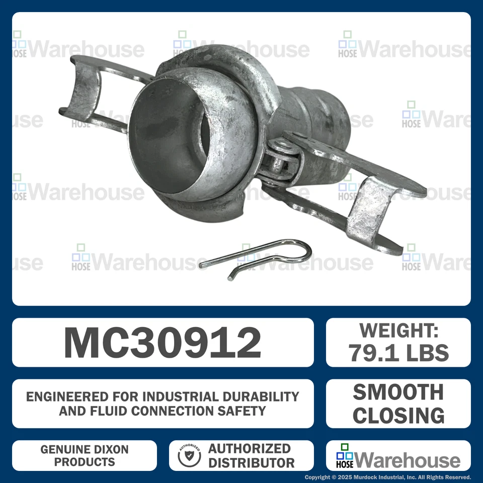 Acoplador de vástago de manguera genuino Dixon MC30912 tipo B 1-1/2" macho Camlock × 1-1/2" Foto 4 de 4